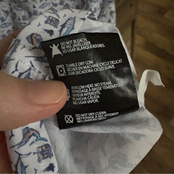 Huk Nautical Deep Sea Fishing Patterned Button Down Shirt Short Sleeve Men's 3XL - Picture 11 of 16